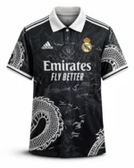black dragon real madrid shirt