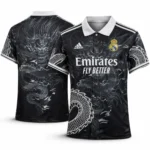 real madrid black dragin shirt