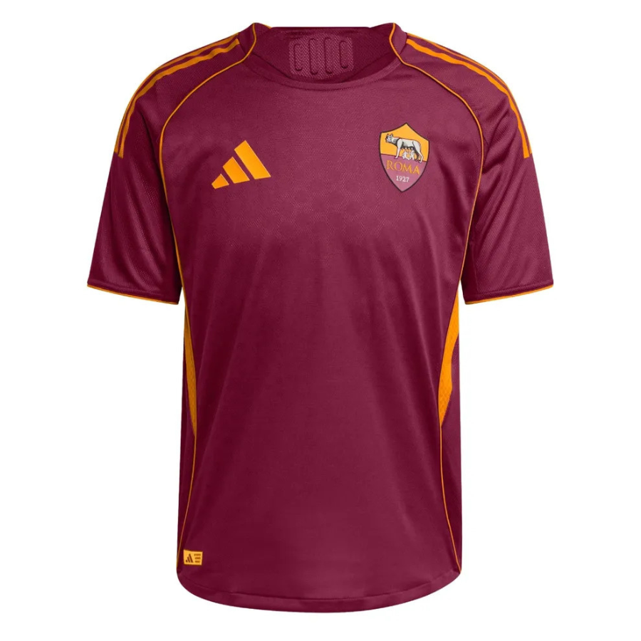 AS Roma Home Authentic Match Jersey Front 25-26 AS Roma Home Front 2025-26