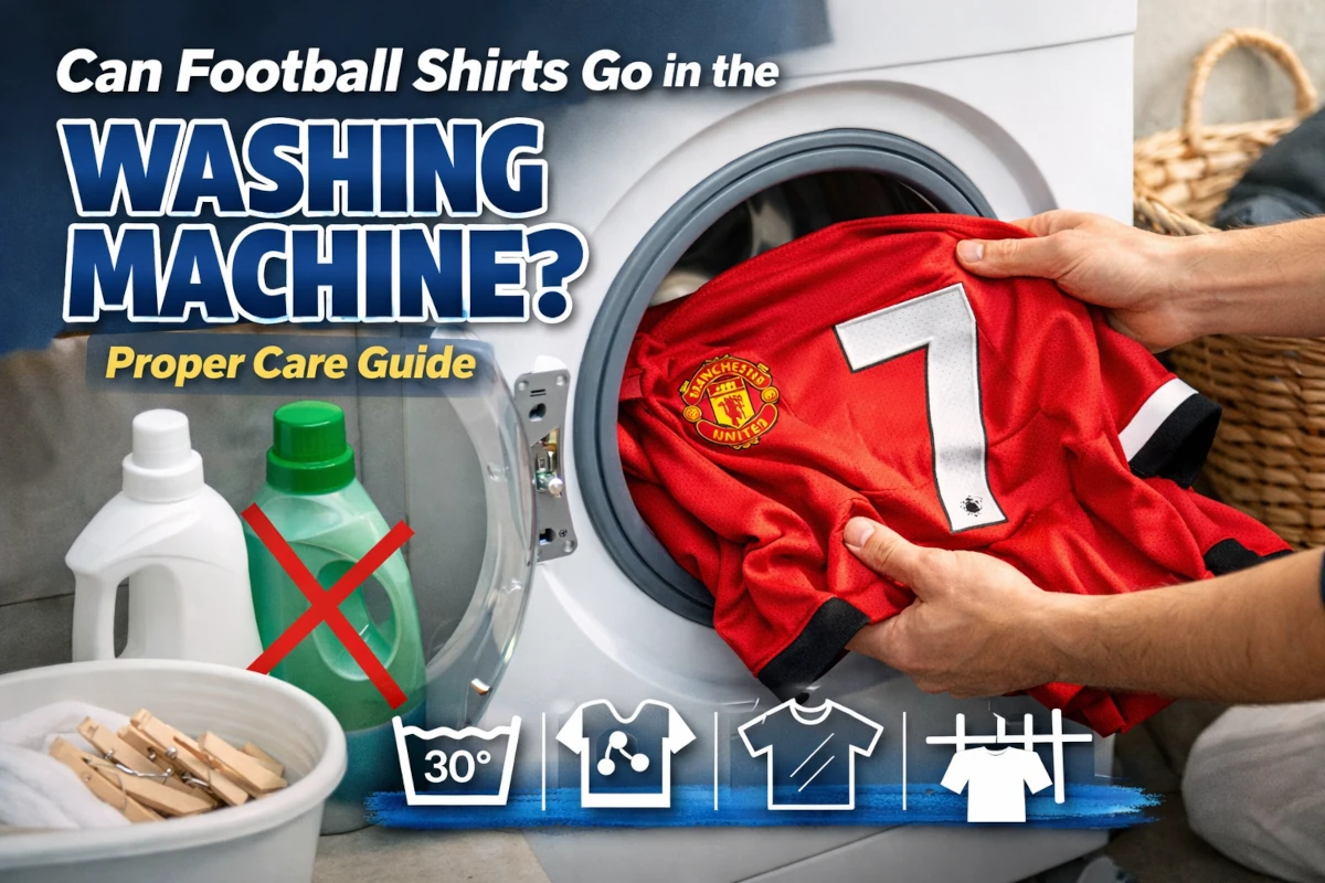 How to wash football shirts in a washing machine without damaging badges and prints