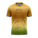 Ronaldo Golden Design Football Shirt front view
