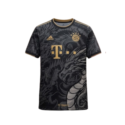 Bayern Munich Dragon Black Shirt 2024 Front