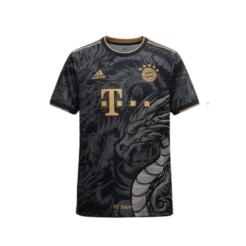 Bayern Munich Dragon Black Shirt 2024 Front