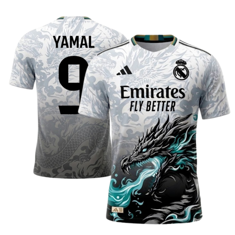Real Madrid Dragon Blue Flame
