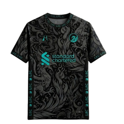 Liverpool FC 2024-25 Fantasy Concept Black Shirt Front