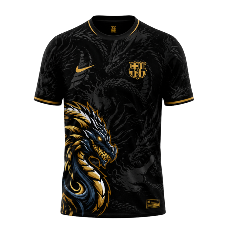 Barcelona Black Dragon Shirt