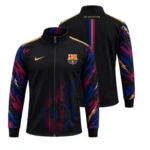 Barcelona Concept Track Jacket – Black, Blue & Red zipper