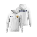 FC Barcelona White Pullover Hoodie – Spotify Logo