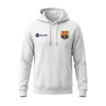 FC Barcelona White Pullover Hoodie – Spotify Logo - Image 2