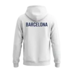 FC Barcelona White Pullover Hoodie – Spotify Logo - Image 3