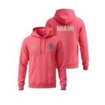 Inter Miami Coral Pink Pullover Hoodie – Adidas