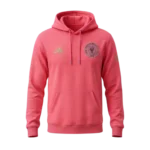 Inter Miami Coral Pink Pullover Hoodie – Adidas - Image 2