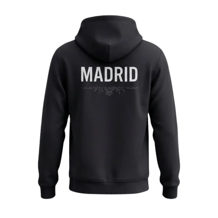 Real Madrid Black Hoodie – Adidas Football Style | Football shirts