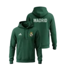 Real Madrid Dark Green Pullover Hoodie – Adidas
