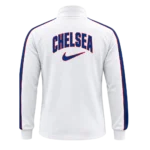 Chelsea White Full Zip Training Jacket- Navy Blue & Red Zipper - Image 2