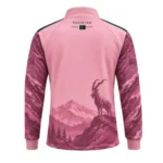 Pink Pakistan Markhor Track Jacket – Maroon & Dark Green Zipper - Image 3
