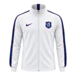 Chelsea White Full Zip Training Jacket- Navy Blue & Red Zipper - Image 3